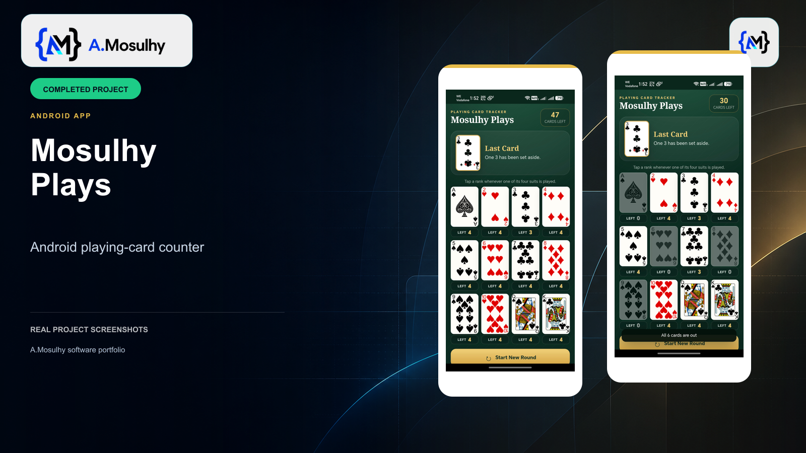 Mosulhy Plays — Android Playing-Card Counter App