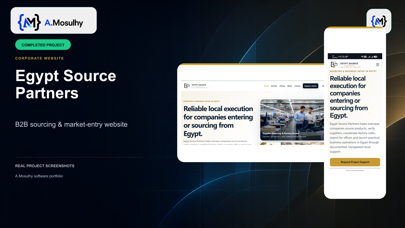 Egypt Source Partners — B2B Sourcing & Market Entry Website